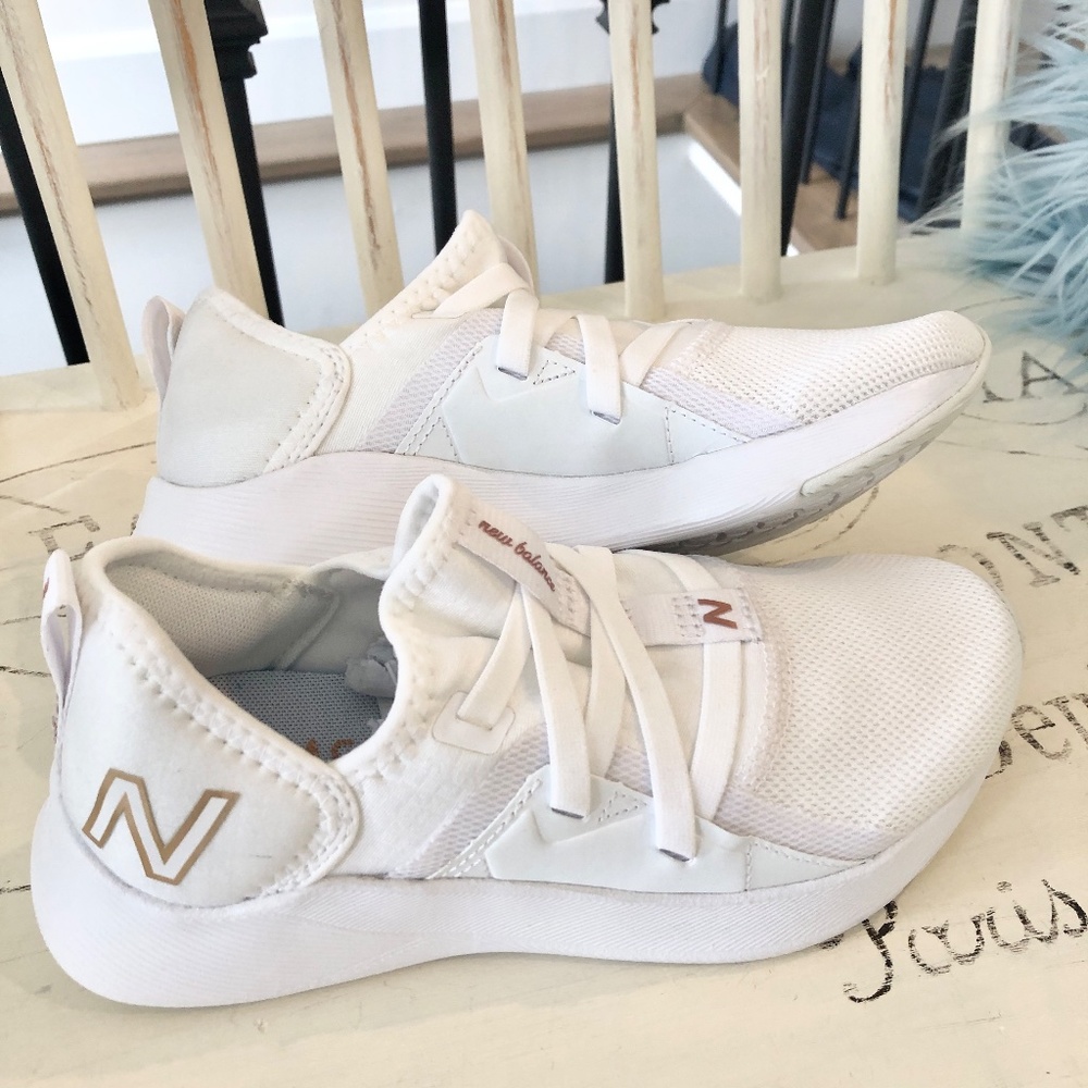 New Balance Sneakers, Womens White New Balance Running Shoes, Size 5, New No Box